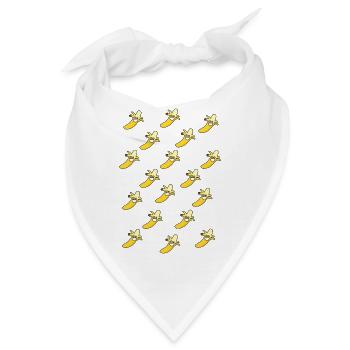 BANANEN! - Bandana - Weiß - Vorne