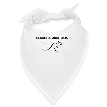 Schönes Australien - Bandana - Weiß - Vorne