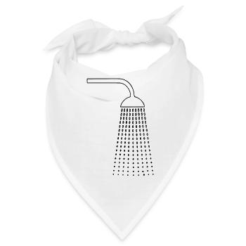 Dusche Zeichnungen - Bandana - Weiß - Vorne