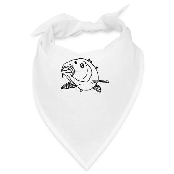 Karpfen - Bandana - Weiß - Vorne