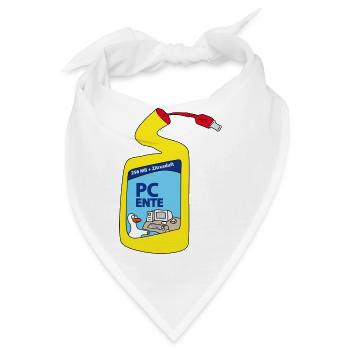 PC Ente - Bandana - Weiß - Vorne