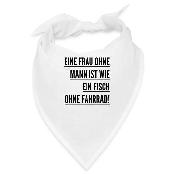 Feminismus - Bandana - Weiß - Vorne