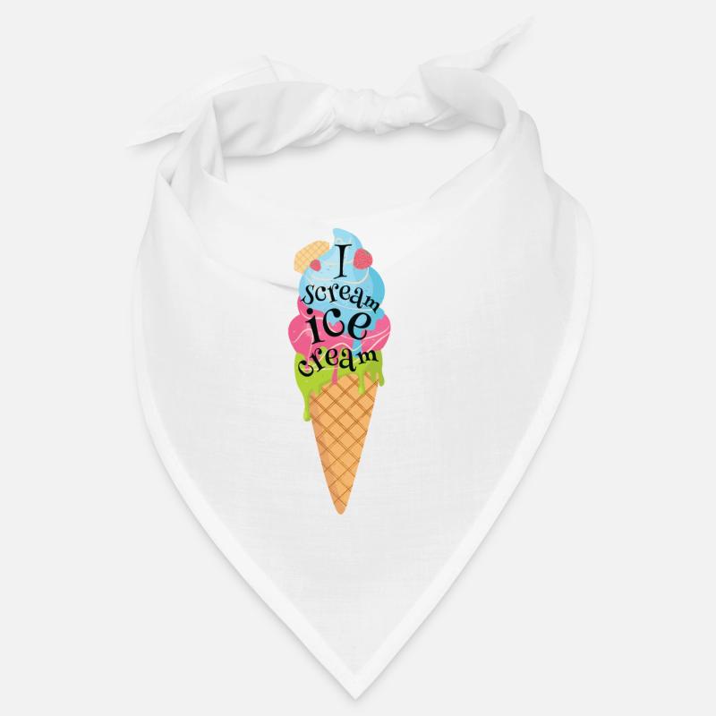glace - Bandana - blanc