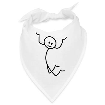 Strichmann - Bandana - Weiß - Vorne