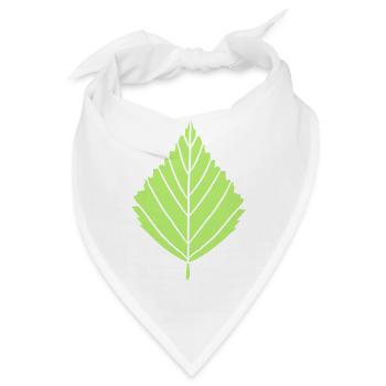 umriss birke blatt baum pflanze form clipart desig - Bandana - Weiß - Vorne