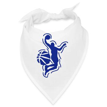 Spieler Basketball-Spieler dunk - Bandana - Weiß - Vorne