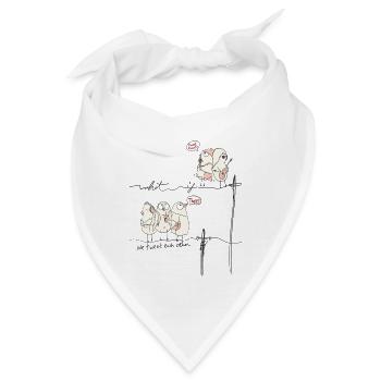 What If We Tweet Each Other - Bandana - Weiß - Vorne