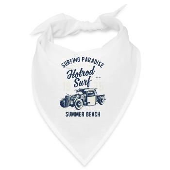 Auto Oldtimer - Bandana - Weiß - Vorne