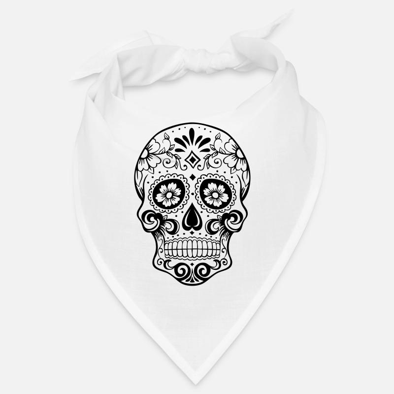 Tête de mort - Bandana - blanc