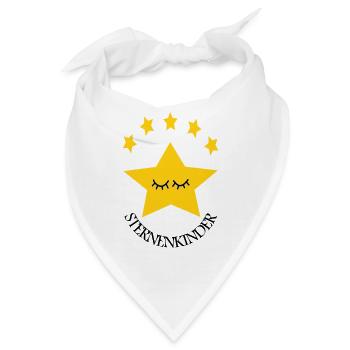 Sternenkinder, Stern, Sternen, Kinder - Bandana - Weiß - Vorne