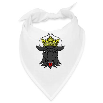mecklenburgischer stierkopf mit krone Mecklenburg - Bandana - Weiß - Vorne