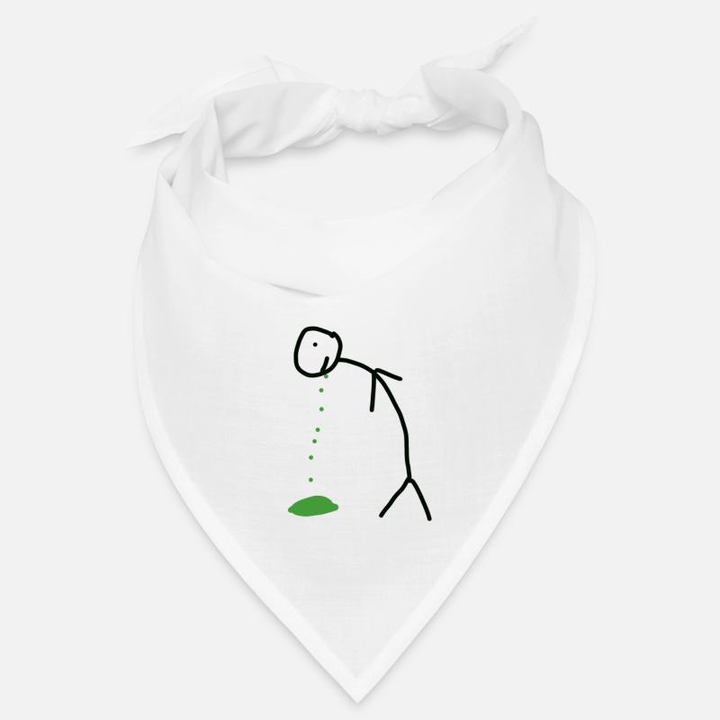 Puking stick figure Bandana