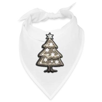 Tannenbaum Weihnachten - Bandana - Weiß - Vorne