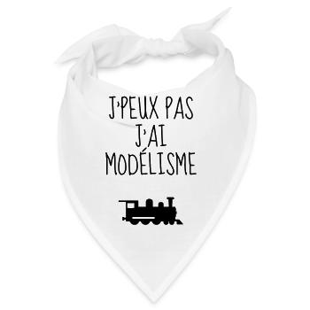 Modell / Flugzeug / Miniatur / Herstellung - Bandana - Weiß - Vorne