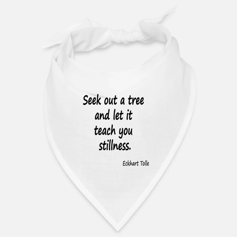 Tree for Stillness - Bandana - white
