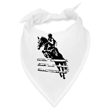 Springreiter Reiter - Bandana - Weiß - Vorne