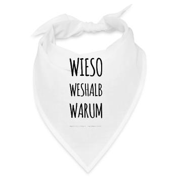 Wieso, Weshalb, Warum - Bandana - Weiß - Vorne