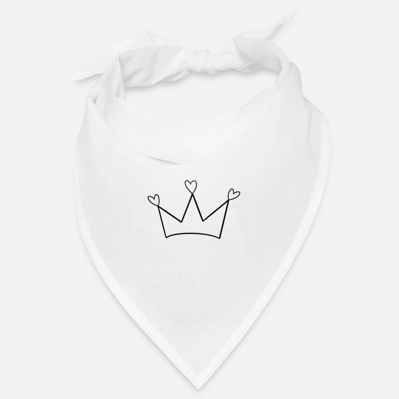 Königliche Krone mit Herz – Love Statement Bandana