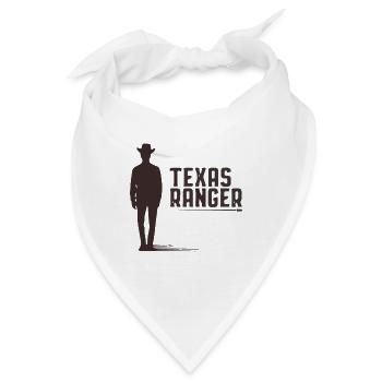 texas ranger design mit einem cowboy - Bandana - Weiß - Vorne