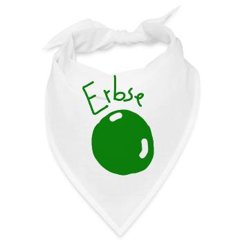 Erbse - Bandana - Weiß - Vorne