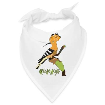 Wiedehopf - Bandana - Weiß - Vorne
