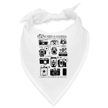 Camera - Bandana - Weiß - Vorne