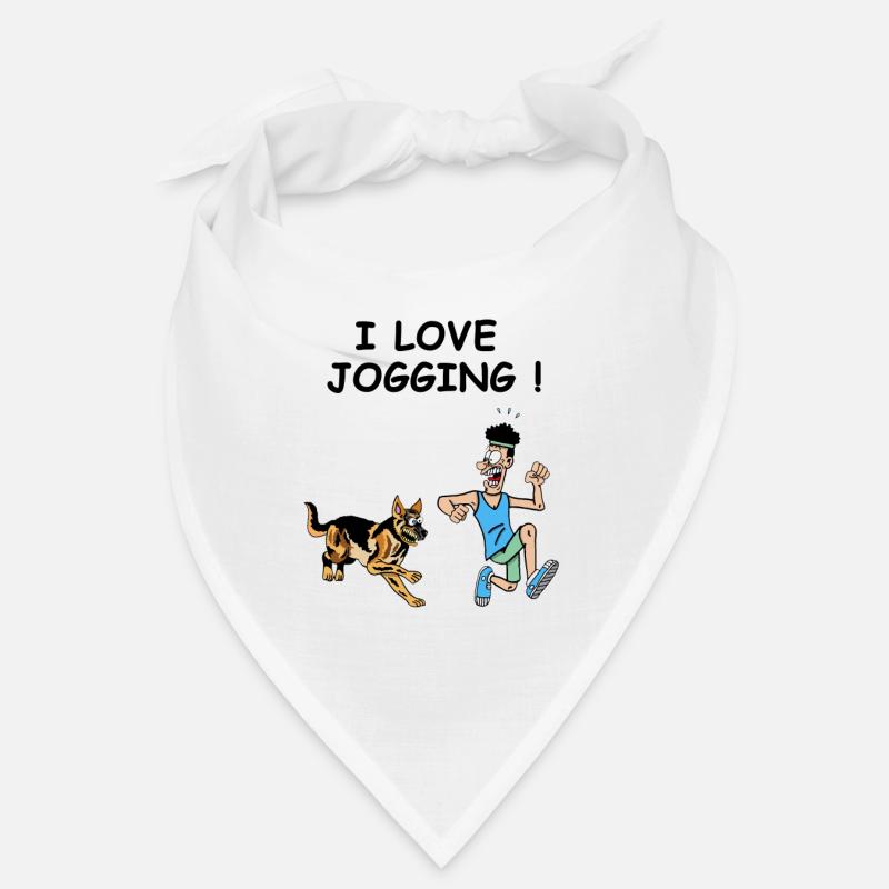 le jogger et le chien Bandana