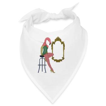 Flamenco-Frau - Bandana - Weiß - Vorne