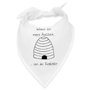 Imkern ist meine Auszeit... - Bandana - Weiß - Vorne
