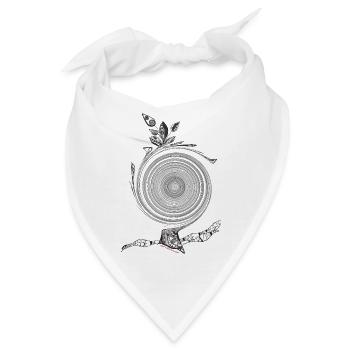 Kraft aus der Mitte - Bandana - Weiß - Vorne