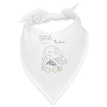 spa time - Wellness - Wellness Zeit - Bandana - Weiß - Vorne