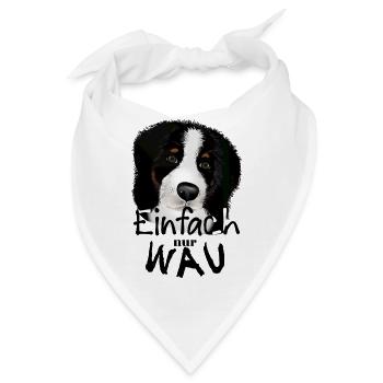 Hundeliebe - Bandana - Weiß - Vorne