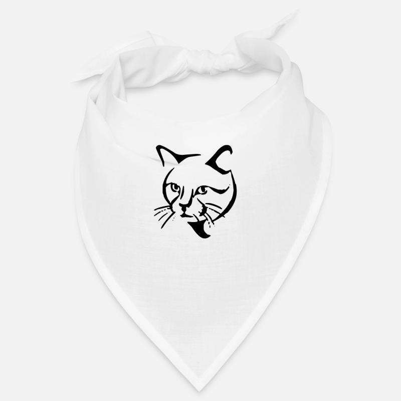 Petit chat mignon visage visage Bandana