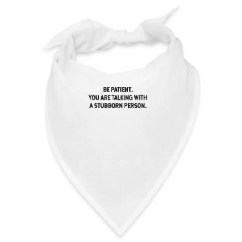 Lustig - Bandana - Weiß - Vorne