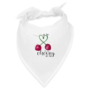 cherry on top - Bandana - Weiß - Vorne