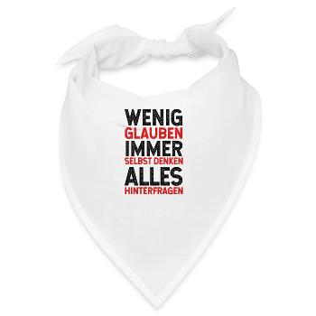 Pandemie, Virus, Überwachung, Gesetze, Freiheit - Bandana - Weiß - Vorne