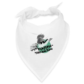 NOAH Massentierhaltung - Bandana - Weiß - Vorne