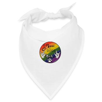 Rescue Dogs Rock - Bandana - Weiß - Vorne