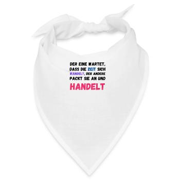 Demo Widerstand Aktivist gesetzt Wahl Bürger - Bandana - Weiß - Vorne
