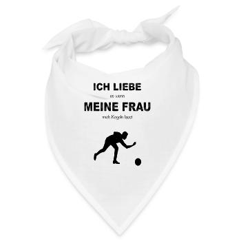 Kegeln Kegelbahn Kegelverein Kugel neun Kegel Club - Bandana - Weiß - Vorne