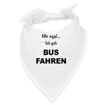 Busfahrer Bus Berufskraftfahrer Schulbus Reisebus - Bandana - Weiß - Vorne