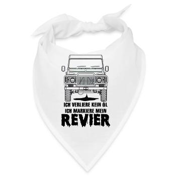 Defender lustig funny Geschenk - Bandana - Weiß - Vorne