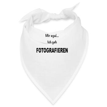 Fotografie Fotografieren Kamera Fotograf Spruch - Bandana - Weiß - Vorne