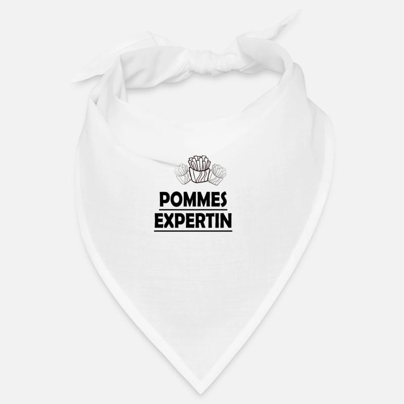 Pommes Expertin - Bandana - Weiß