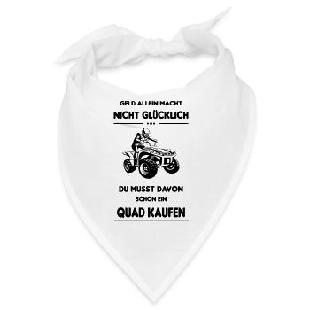 Quad Quadfahrer Motorsport Offroad Quad Spruch - Bandana - Weiß - Vorne