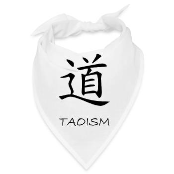 Taoismus Daoismus Dao Tao Qigong Zen Yoga Chakra - Bandana - Weiß - Vorne