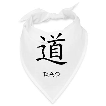Taoismus Daoismus Dao Tao Qigong Zen Yoga Chakra - Bandana - Weiß - Vorne
