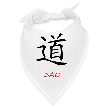 Taoismus Daoismus Dao Tao Qigong Zen Yoga Chakra - Bandana - Weiß - Vorne