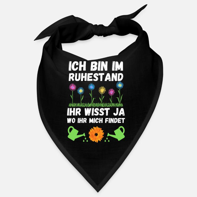 Rente Garten Rentner Gärtner Blumen Ruhestand Bandana