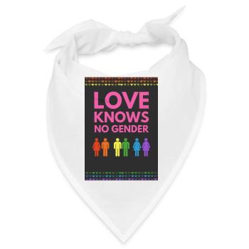 Liebe kennt kein Geschlecht - Bandana - Weiß - Vorne